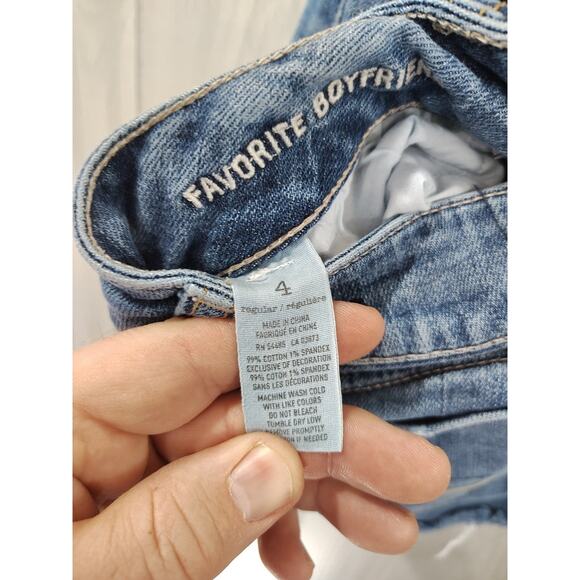 Women's American Eagle Favorite Boyfriend Cutoff Short Shorts Daisy Dukes Size 4 - Picture 5 of 9